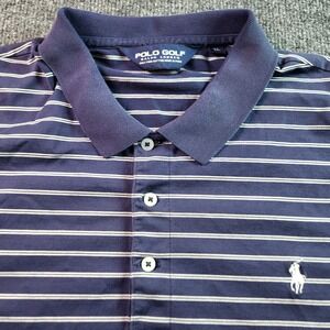 Polo Golf Ralph Lauren Mens XL Polo Shirt Striped Short Sleeve Golfing